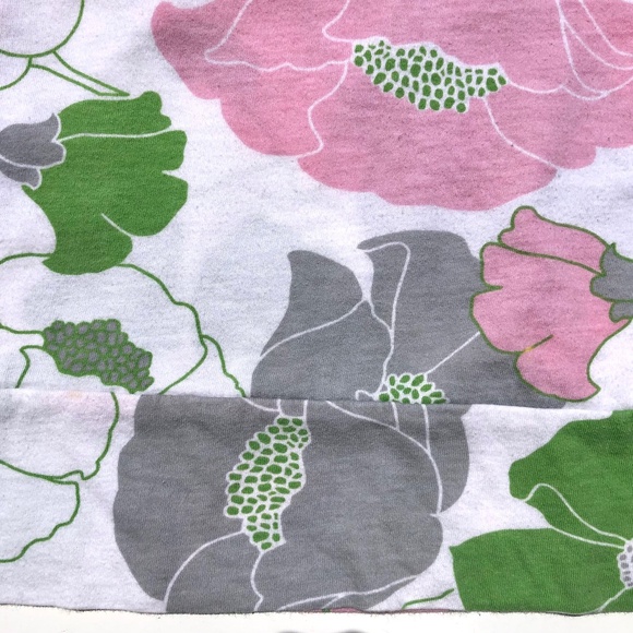 Linea Faux Wrap Top women M sleeveless Spaghetti Strap Floral white pink green - Picture 5 of 13